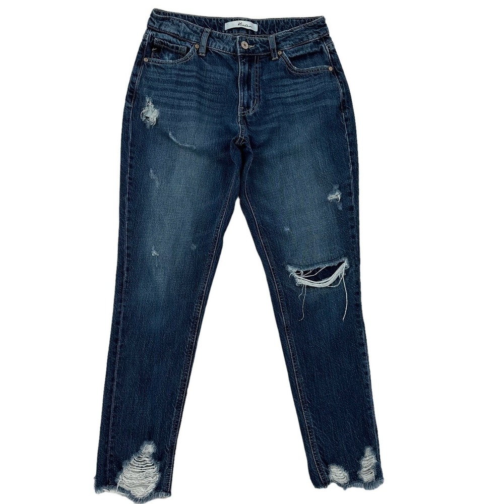 Kancan  Distressed Ankle Jeans  Ripped Denim Stretch Grunge Revival Size 3/25